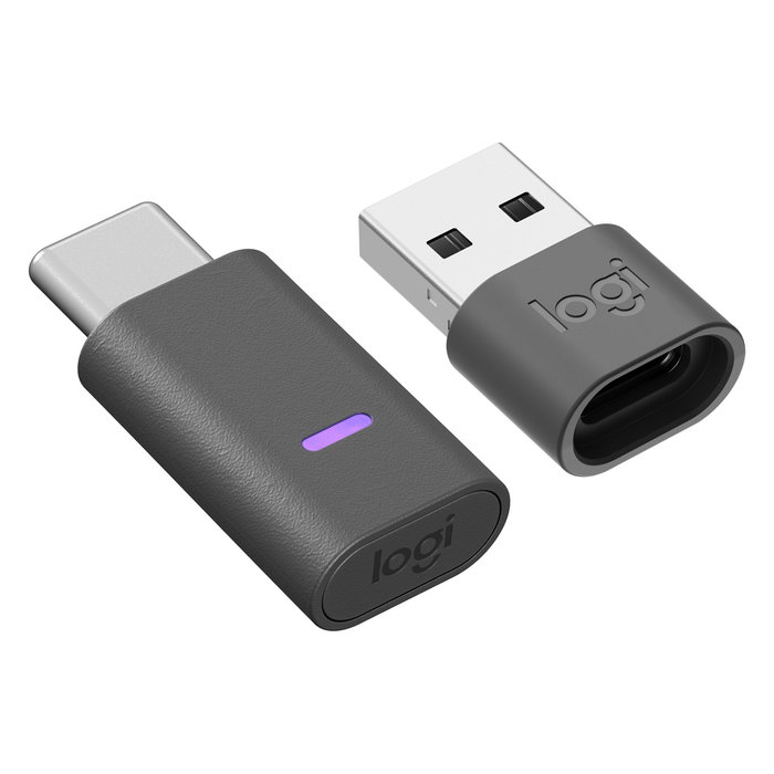 Logitech Zone 305 Midnight Black - Auriculares Inalámbricos para Oficina con Bluetooth 5.3 y Receptor RF 2.4GHz, Optimizado para Microsoft Teams, 122g - Emea28-935 BUNDLE