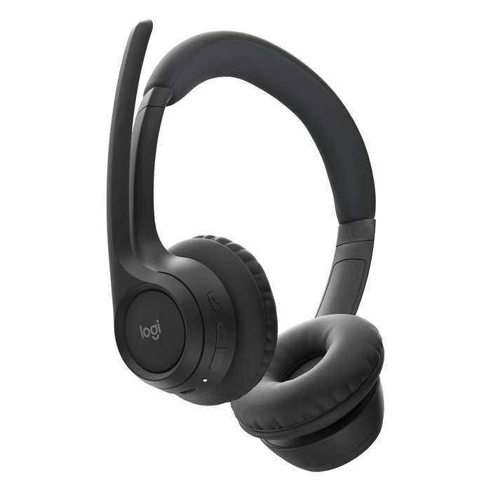 Logitech Zone 305 Midnight Black - Auriculares Inalámbricos para Oficina con Bluetooth 5.3 y Receptor RF 2.4GHz, Optimizado para Microsoft Teams, 122g - Emea28-935 BUNDLE