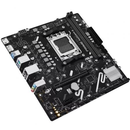 ASUS PRIME A620AM-K Placa Base Micro ATX AMD AM5 Socket AM5 Compatible con Ryzen 9000/8000/7000 DDR5 PCIe 4.0 M.2 NVMe Aura Sync RGB 90MB1GX0-M0EAY0
