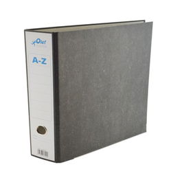 Archivador Palanca Olef Carton Jaspeado Negro 4º Apaisado 75Mm