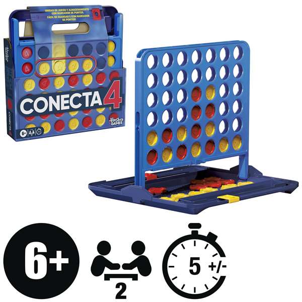 Hasbro Juego Conecta 4 con Marcador de Puntos Hasbro Juego Conecta 4 con Marcador de Puntos