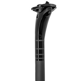 Tija de sillín Deda RS ultraligera carbono 27,2mm 350mm offset 0mm peso 175g para raíles ovalados