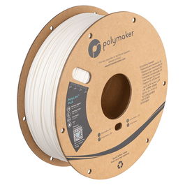 Polymaker PolyLite PLA PA02036 Filamento de Impresión 3D, Blanco, 1.75 mm, 3 kg