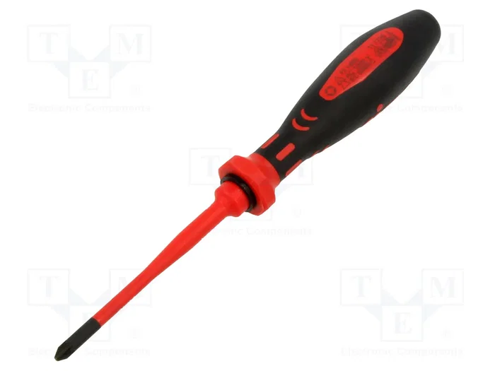 CIMCO Destornillador aislado slim Pozidriv® PZ1 de 80 mm CIMCO Destornillador aislado slim Pozidriv® PZ1 de 80 mm