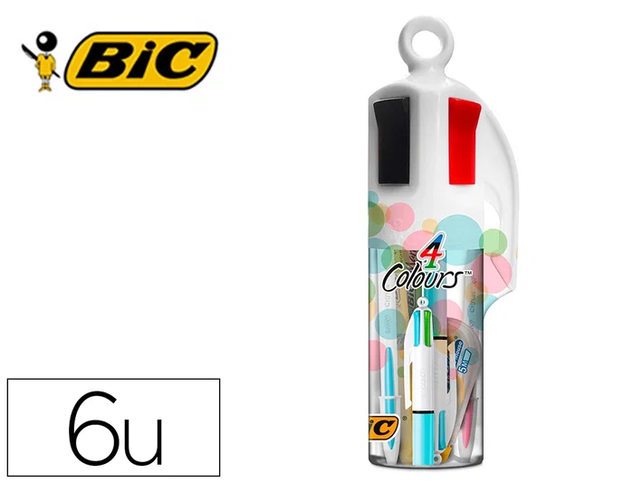 BIC Set Megatubo Pastel con Bolígrafos y Marcadores