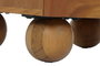 DKD Home Decor Mesita de Noche Item Home Acacia Ratan Marron Oscuro Natural 40 x 50 x 50 cm