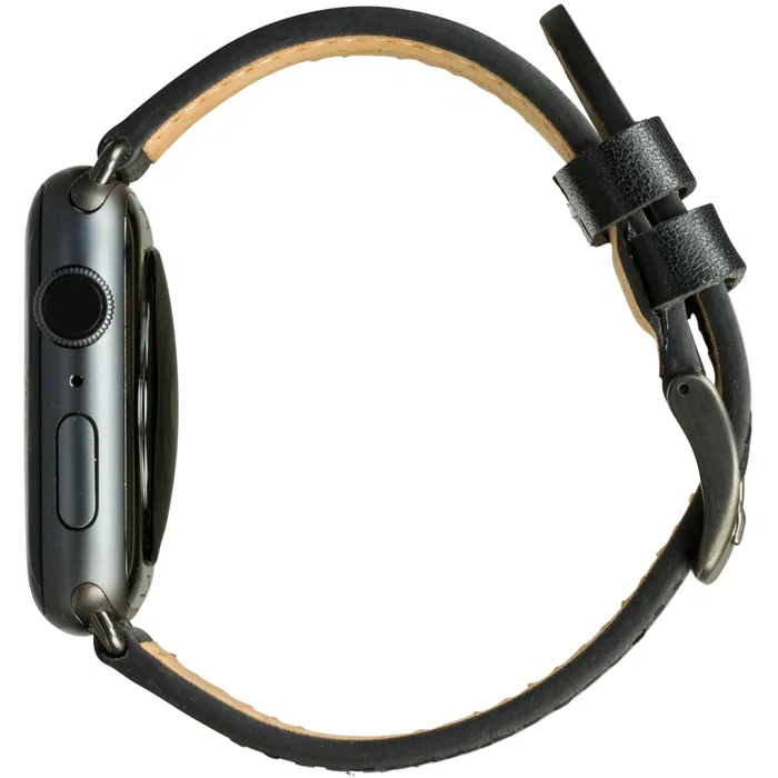 Dbramante1928 Copenhagen Correa de cuero para Apple Watch - Grupo de rock - Negro/Gris - 30 Piezas
