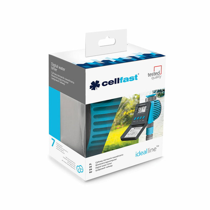 Cellfast Programador de riego electrónico Cellpro