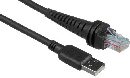 Honeywell CBL-500-300-S00-03 Cable USB 2.0 tipo A a RJ-45 Ethernet, Negro, 3 metros, Para Orbit 7190g Hybrid