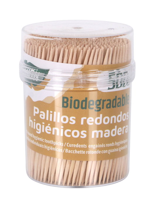 Algon Set de 500 Palillos Higiénicos Redondos - Dimensiones: 5.4 cm (Ancho) x 6.6 cm (Alto) x 5.3 cm (Largo) (24 Unidades)