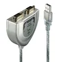 Lindy Cable USB A a DB-9 (RS-232) Serie, Modelo 42889, Plata, 0.6 m, Conectores Macho USB A y DB-9