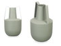 Giftdecor Jarron Acero Doble Asa Verde Pastel 14 cm x 24 cm x 14 cm (Set de 6)