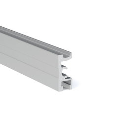 Terno Scorrevoli Guía Living Base Out Aluminio Plata Mate 3 Metros Puertas Correderas Semiembutidas