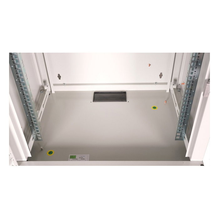 ROLINE Bastidor de Pared Rack 19 Pulgadas 12U Profundidad 600 mm - 26.21.0004 - Gris, con Bloqueo de Teclado y Puerta de Cristal