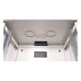 ROLINE Bastidor de Pared Rack 19 Pulgadas 12U Profundidad 600 mm - 26.21.0004 - Gris, con Bloqueo de Teclado y Puerta de Cristal