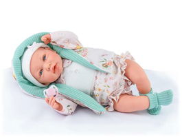 Marina & Pau Muñeca Ane Mint Cuerpo Blandito en Estuche con Chupete, 45cm