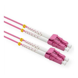 VALUE Cable de fibra óptica OM4 LC/LC de 2 m, Rosa