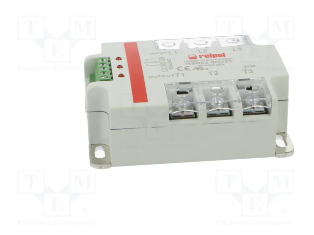 RELPOL RSR62-60D25 Relé semiconductor trifásico 25A