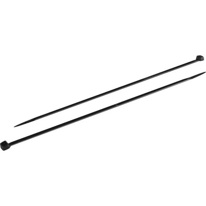 Goobay KB 200 - Tira organizadora de cables para escritorio, color negro, material nylon, longitud 20 cm