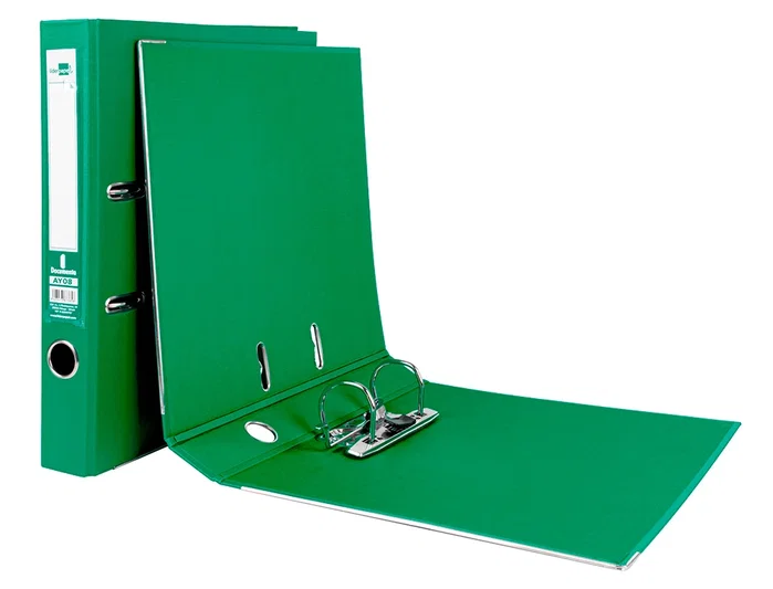 Liderpapel Archivador de Palanca A4 Verde Forrado en PVC con Lomo de 52 mm Liderpapel Archivador de Palanca A4 Verde Forrado en PVC con Lomo de 52 mm