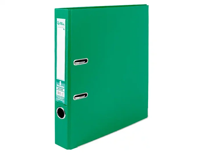 Liderpapel Archivador de Palanca A4 Verde con Lomo de 52 mm