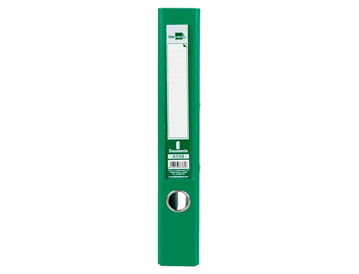 Liderpapel Archivador de Palanca A4 Verde Forrado en PVC con Lomo de 52 mm Liderpapel Archivador de Palanca A4 Verde Forrado en PVC con Lomo de 52 mm
