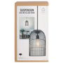 Home Deco Light Lámpara Colgante Jaula Negra 20x38cm