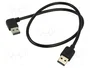 DeLOCK Cable USB 2.0 Tipo A a Tipo A de 0,5 m con conectores reversibles