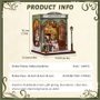 Maqueta Model Kit Miniature House Gallery Bookstore 20 x 16 cm
