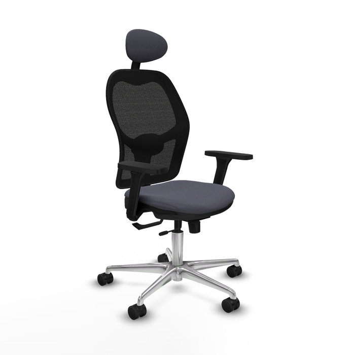 PIQUERAS Y CRESPO Silla de oficina Jorquera Gris oscuro con mecanismo Sincro/Traslack PIQUERAS Y CRESPO Silla de oficina Jorquera Gris oscuro con mecanismo Sincro/Traslack