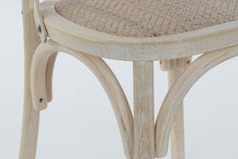 DKD Home Decor Silla Crossback de Olmo y Ratan Natural Hecha a Mano (2 Unidades) 52.5 x 89 x 50 cm