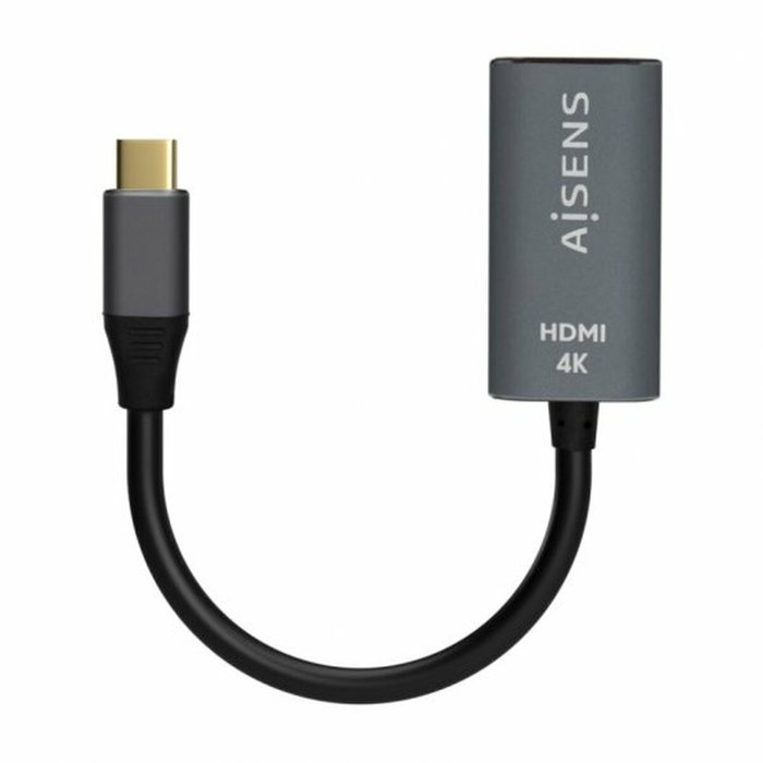 Aisens Conversor USB-C a HDMI 4K@60Hz Gris, 15cm