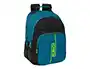 Mochila Escolar Munich Land Negro Verde 32 x 42 x 15 cm