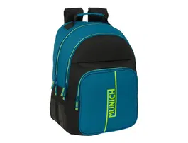 Mochila Escolar Munich Land Negro Verde 32 x 42 x 15 cm