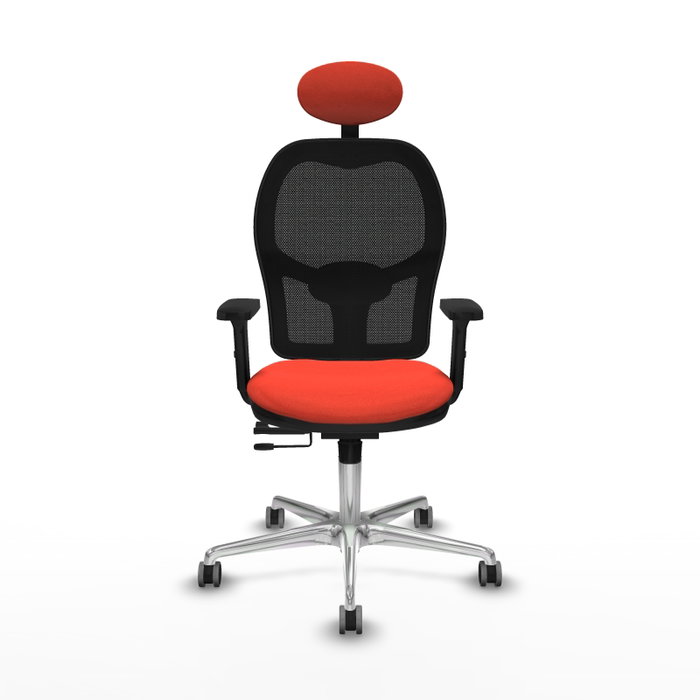 PIQUERAS Y CRESPO Silla de oficina Jorquera Naranja oscuro y Negro