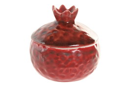 DKD Home Decor Joyero Granate Cerámica 9.5 x 9.5 x 9.5 cm (4 Unidades)