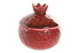 DKD Home Decor Joyero Granate Cerámica 9.5 x 9.5 x 9.5 cm (4 Unidades)