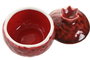 DKD Home Decor Joyero Granate Cerámica 9.5 x 9.5 x 9.5 cm (4 Unidades)