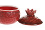 DKD Home Decor Joyero Granate Cerámica 9.5 x 9.5 x 9.5 cm (4 Unidades)