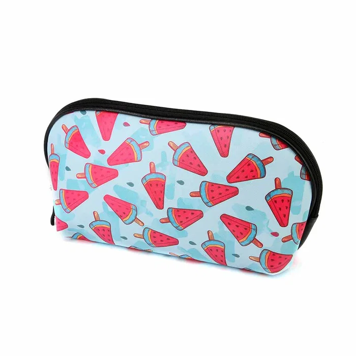 Oh My Pop Neceser Jelly Fresh Multicolor con Gran Capacidad Interna, Bolsillo Interior y Cremallera para Cosméticos