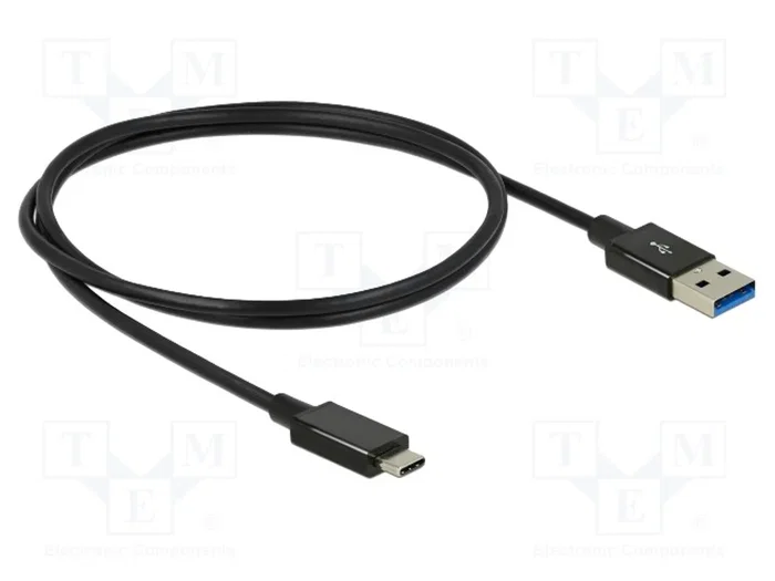 DeLOCK Cable USB de 1 m, USB Tipo-C™ a USB Tipo-A, 10 Gbps