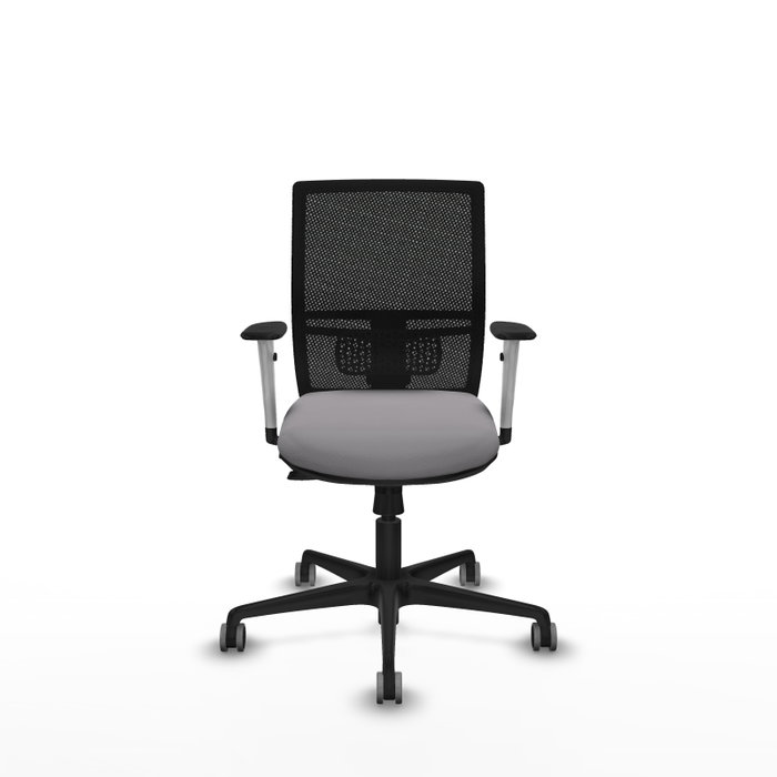 PIQUERAS Y CRESPO Silla de oficina Yunquera con mecanismo Sincro/Traslack Gris y Negro