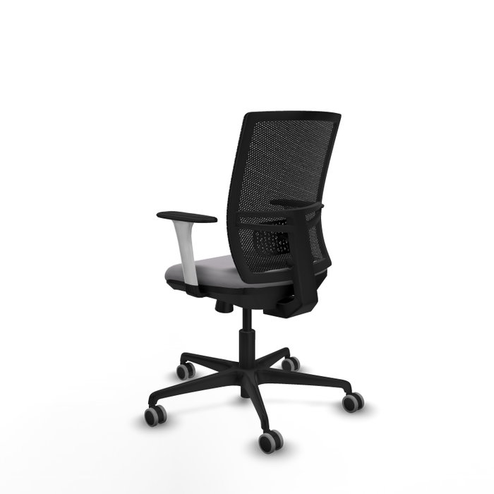 PIQUERAS Y CRESPO Silla de oficina Yunquera con mecanismo Sincro/Traslack Gris y Negro