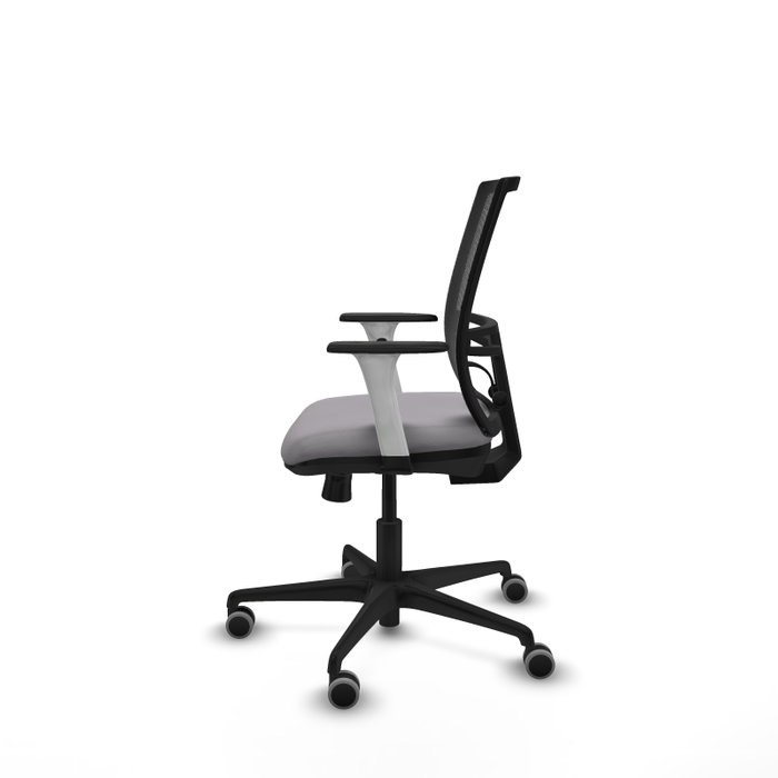 PIQUERAS Y CRESPO Silla de oficina Yunquera con mecanismo Sincro/Traslack Gris y Negro
