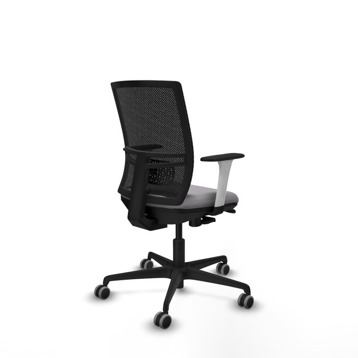PIQUERAS Y CRESPO Silla de oficina Yunquera con mecanismo Sincro/Traslack Gris y Negro