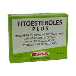INTEGRALIA Fitoesteroles Plus 30 Cápsulas con Arroz Rojo fermentado para el Control del Colesterol