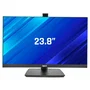 Iggual ML24WC Monitor 23.8" IPS Full HD 1920x1080 120Hz 1ms con Webcam Retráctil, Altavoces, VGA y HDMI, Negro