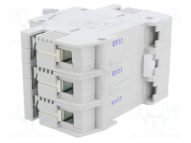 ETI POLAM Interruptor de fusible D01, 3 polos, 10A, 400VAC