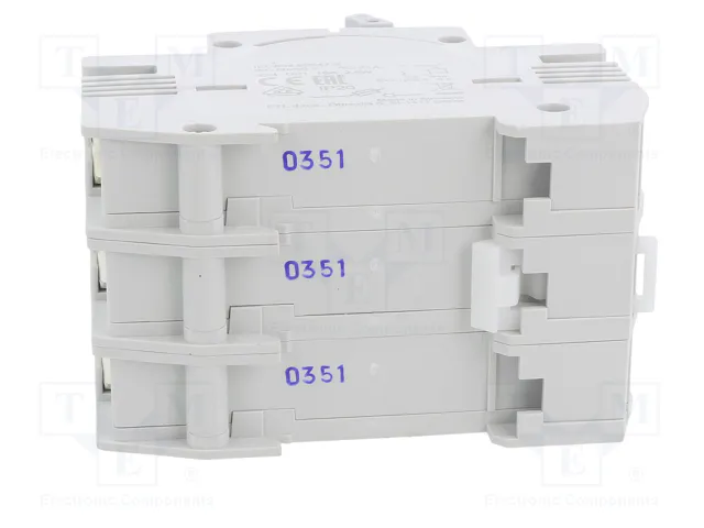 ETI POLAM Interruptor de fusible D01, 3 polos, 10A, 400VAC