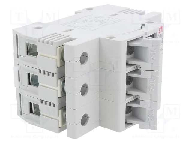 ETI POLAM Interruptor de fusible D01, 3 polos, 10A, 400VAC